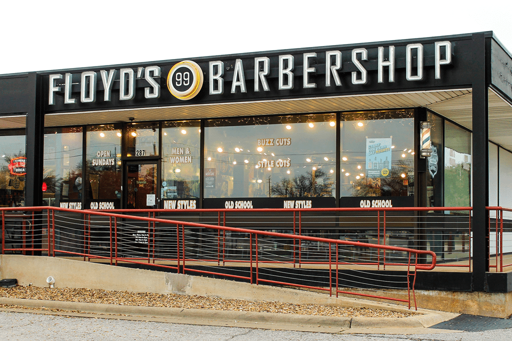 The front of the Floyd's Richardson location