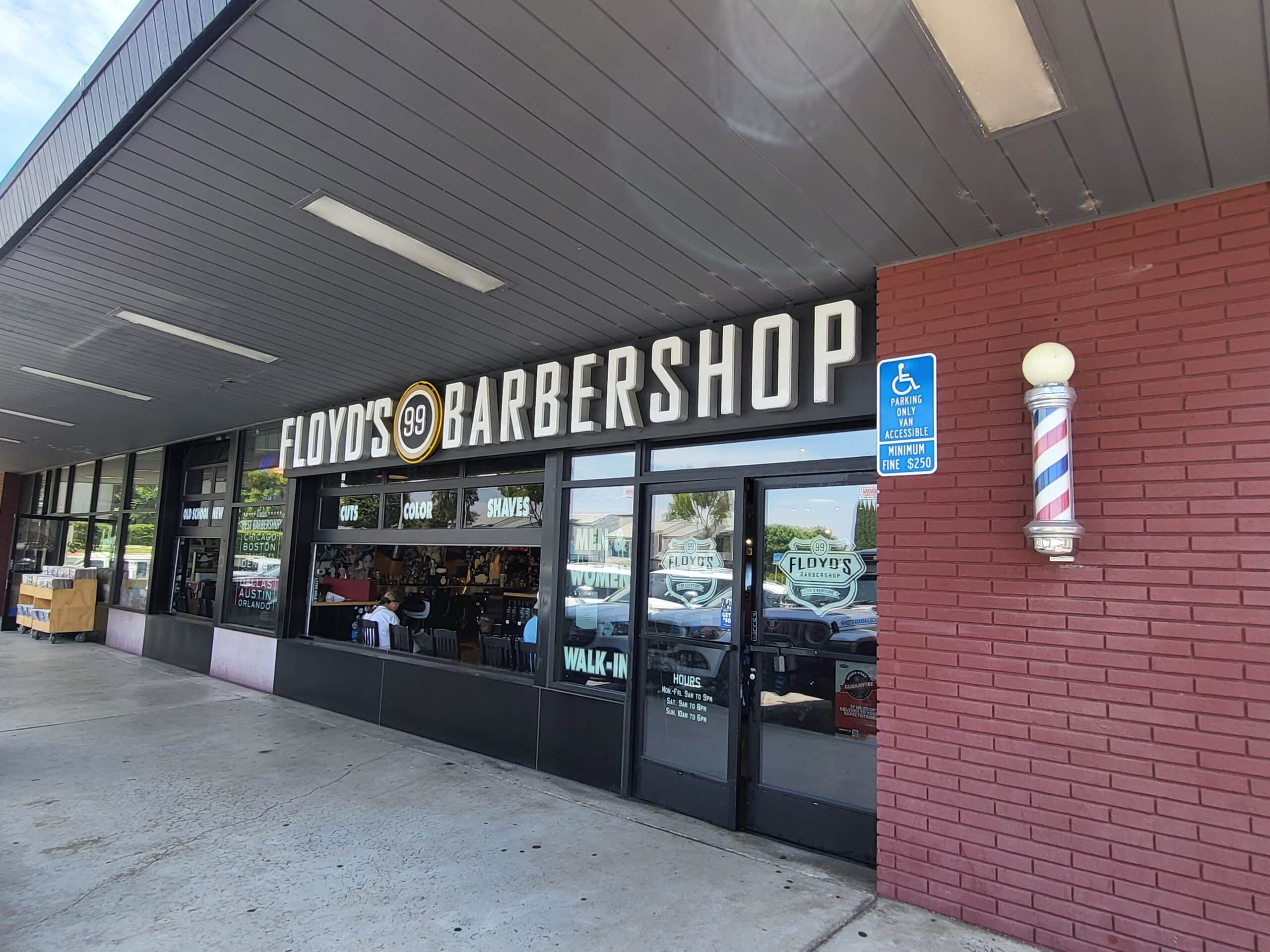 The front of the Floyd's Tustin location