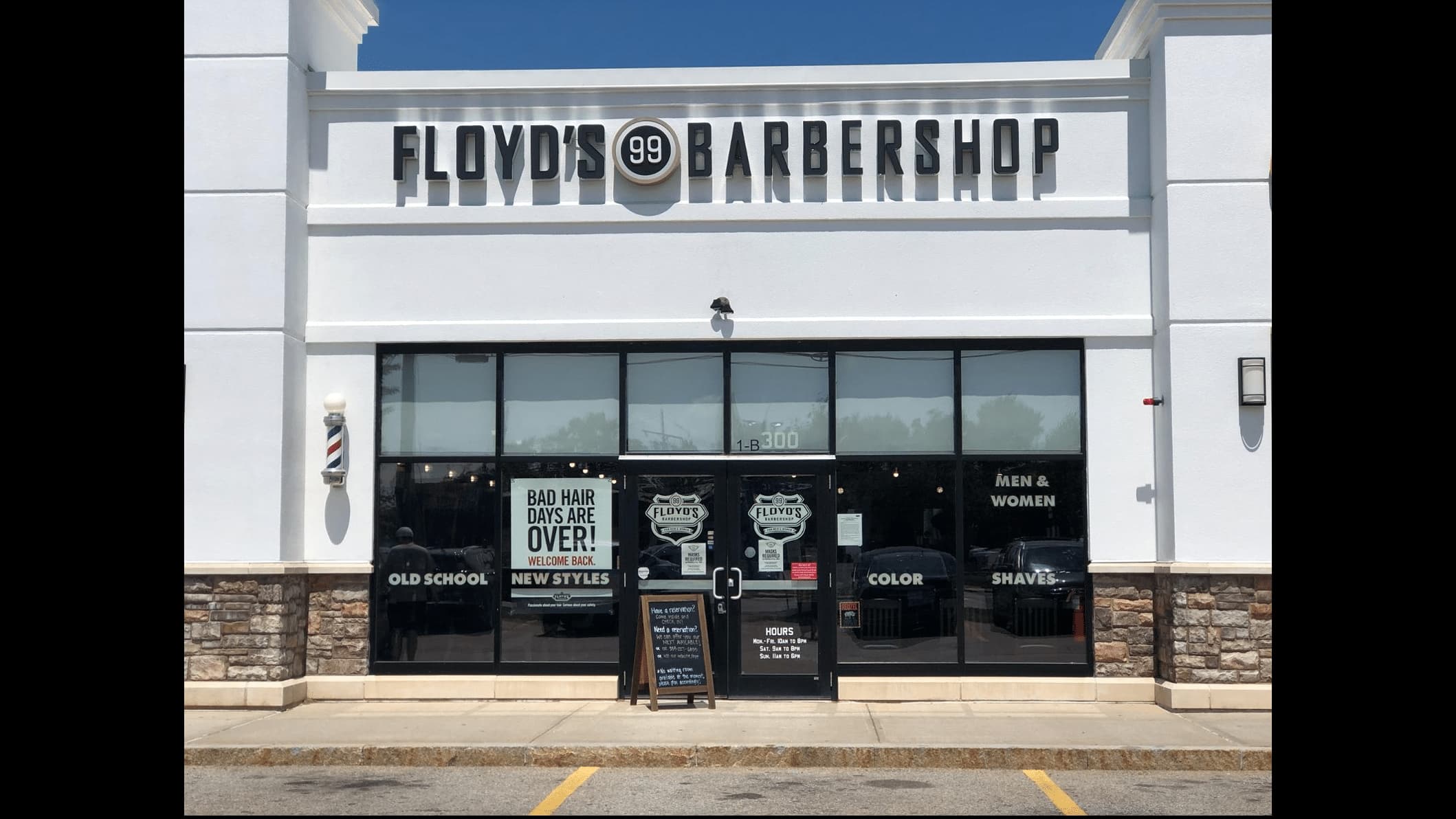 The front of the Floyd's Woburn location