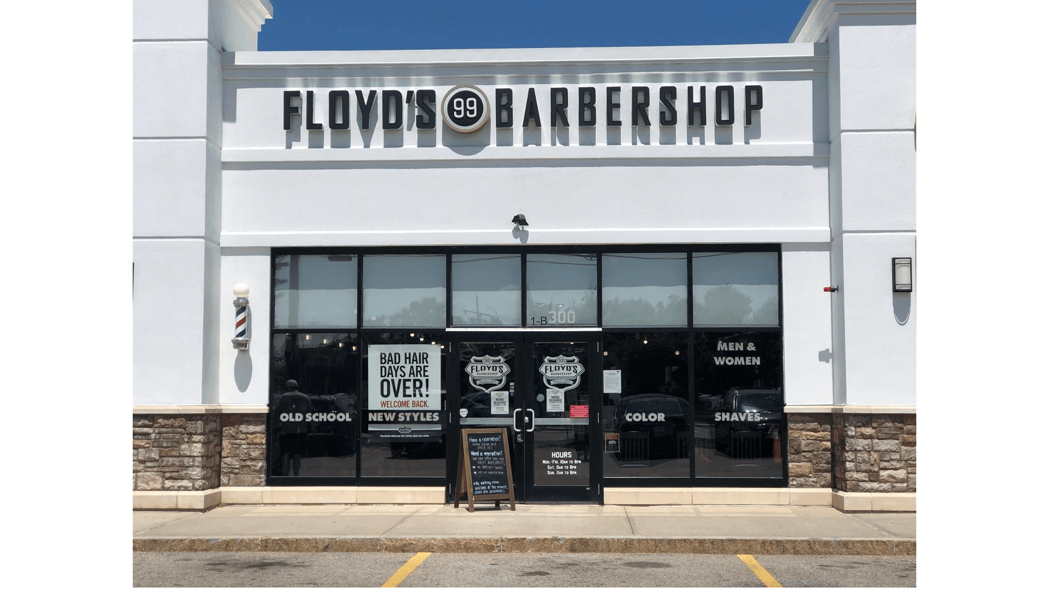 The front of the Floyd's Woburn location