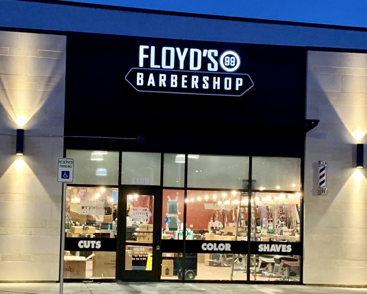 The front of the Floyd's Allen location