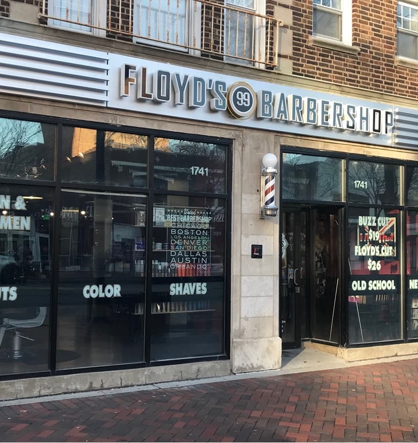 The front of the Floyd's Evanston location