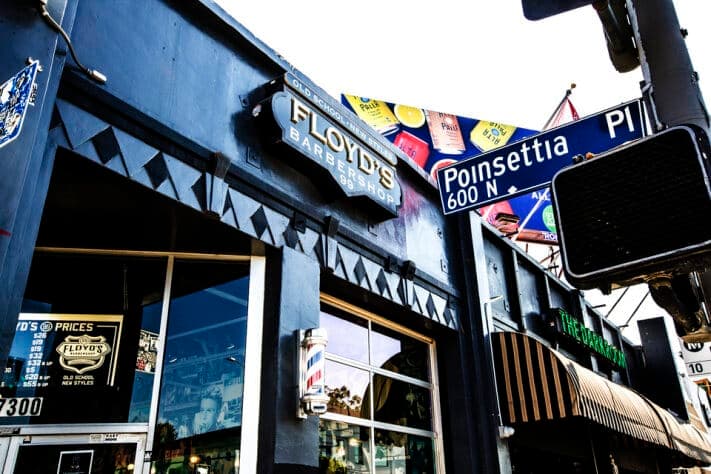 The front of the Floyd's Melrose location