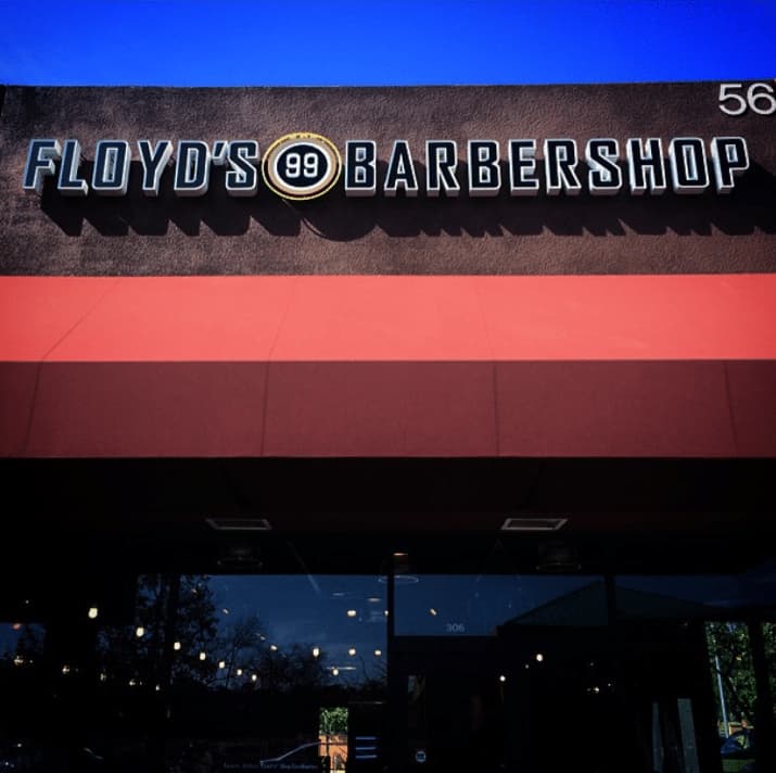 The front of the Floyd's Mission Valley location