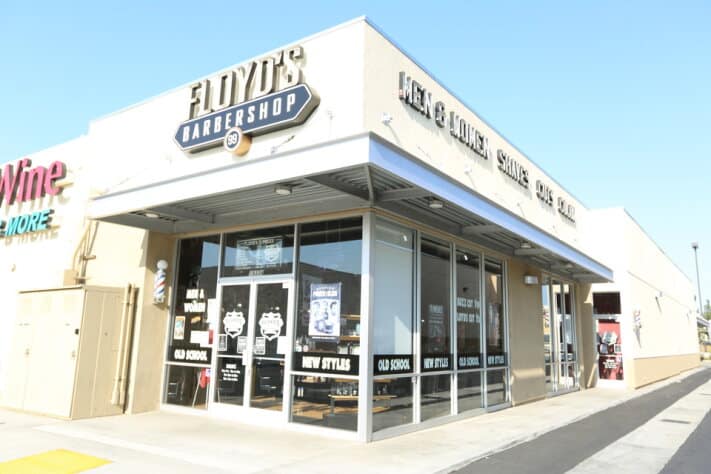 The front of the Floyd's Northridge location