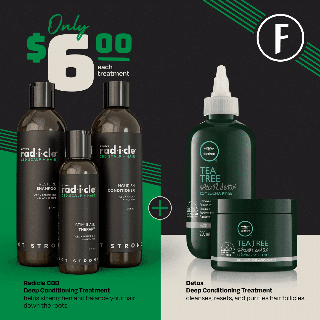 Detox Your Scalp and Hair with specialty products from Floyd's Barbershop