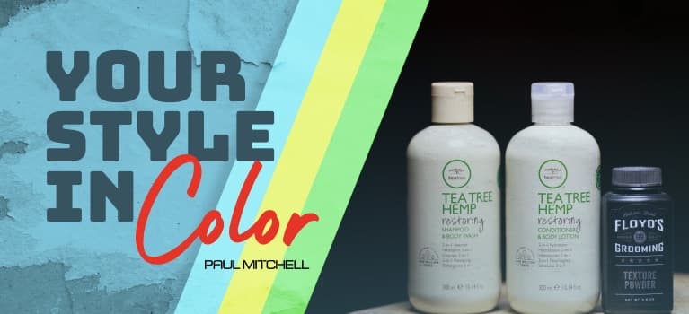 Floyd's Barbershop hair treatment and styling products specially formulated for color-treated hair.