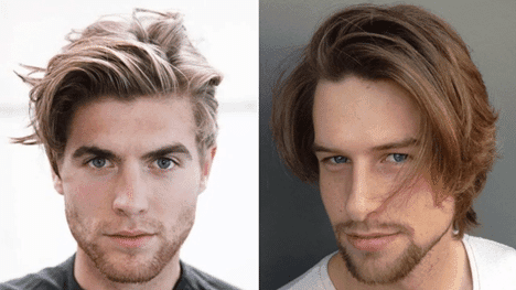 Floyd's 99 Barbershop men's mid-length haircut