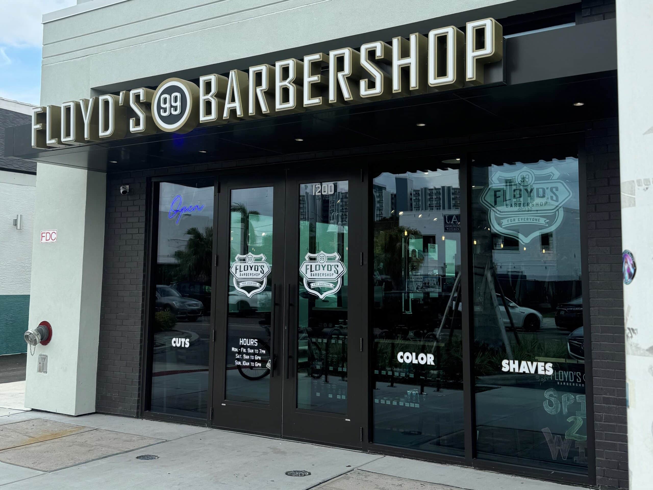 The front of the Floyd's St Pete – Edge District (Moxy) location