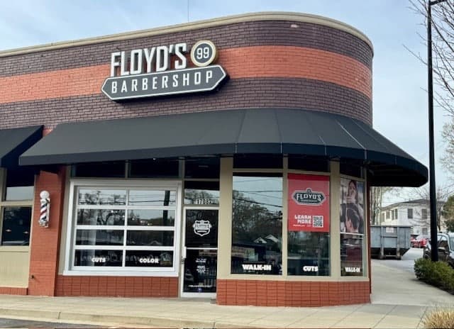 The front of the Floyd's Greenville – Augusta St. location