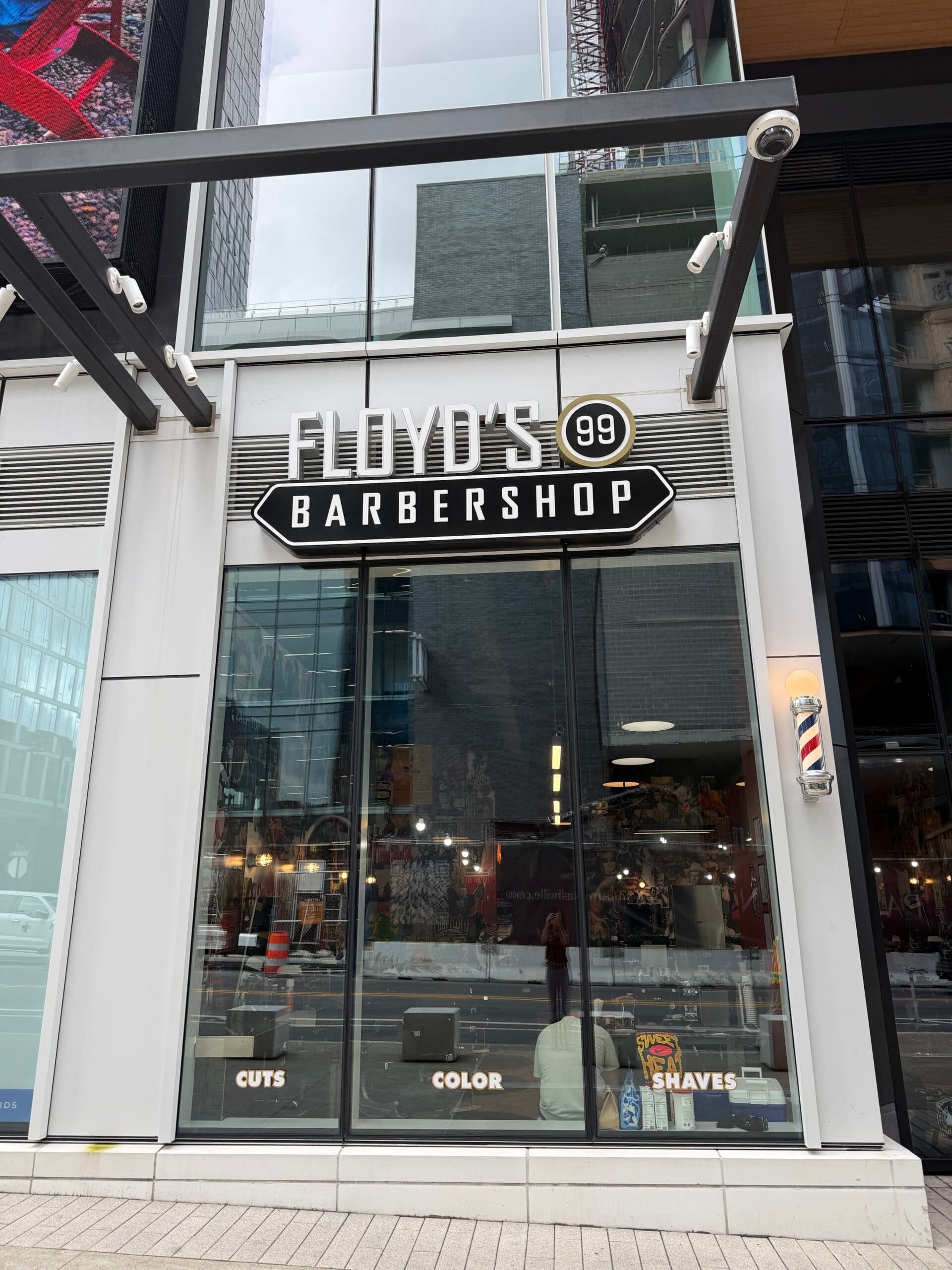 The front of the Floyd's Nashville Yards location